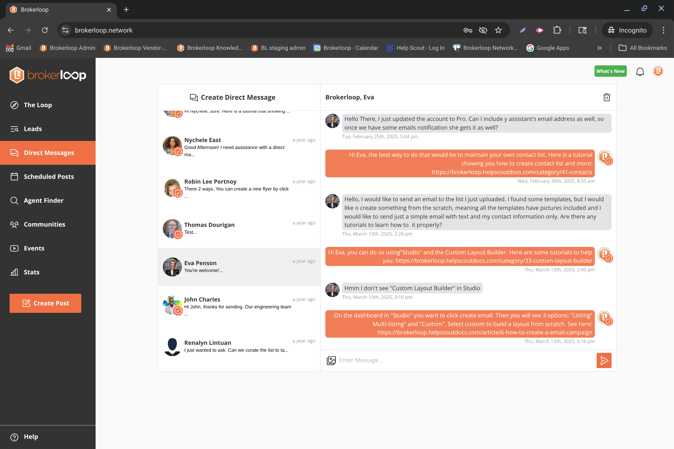 Partner. Powerful messaging tools allow you to DM agents in adjacent markets to grow your network.