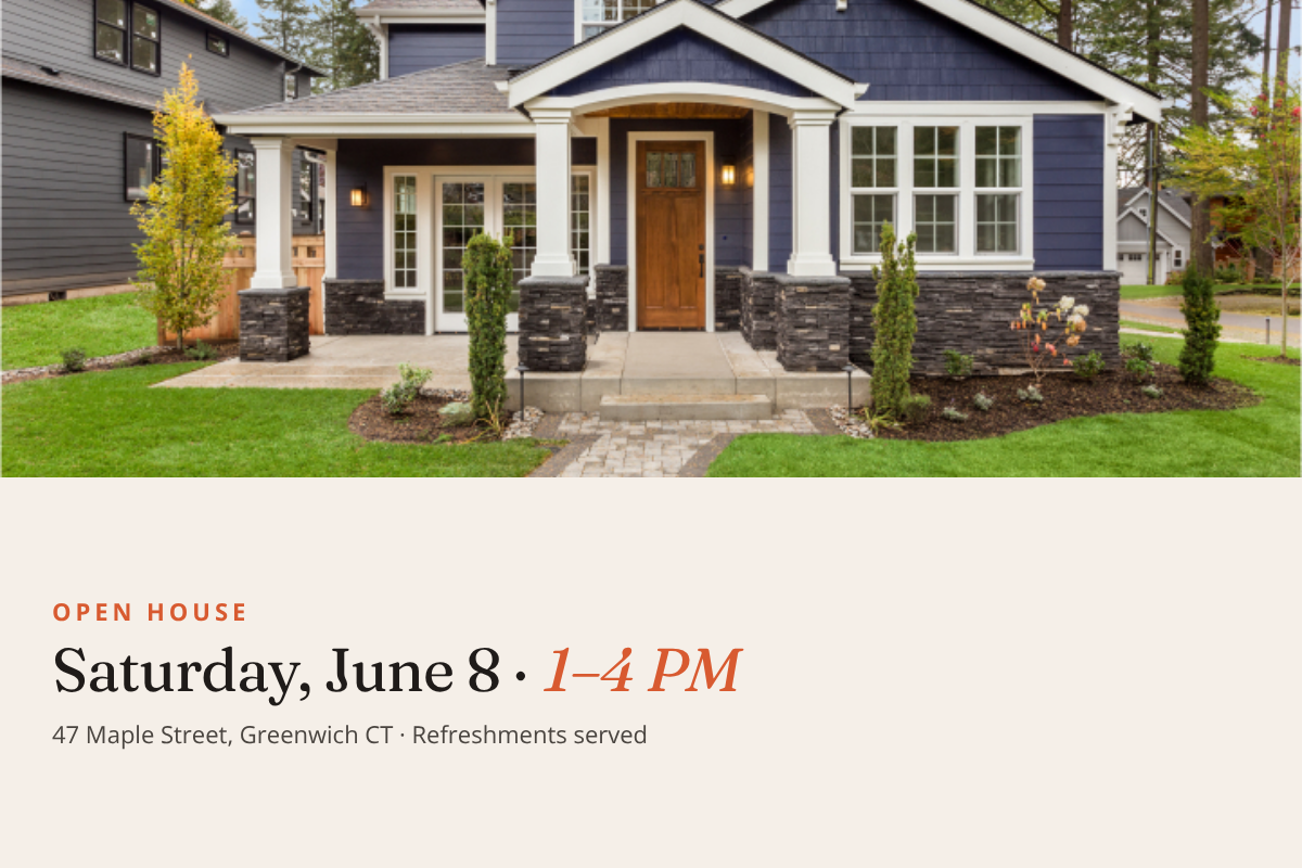 Open House postcard template